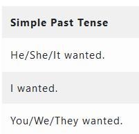 "They wanted to go shopping on Tuesday." In what sense is Wanted to be used-example-1