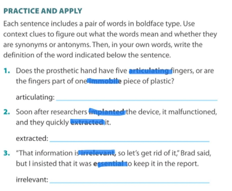 Can someone help me asap this is due tomorrow I need the whole answer Each sentence-example-1