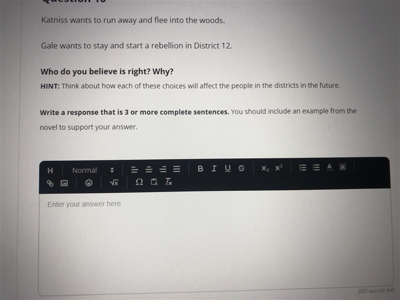 I need help on this question (hunger games catching fire)-example-1