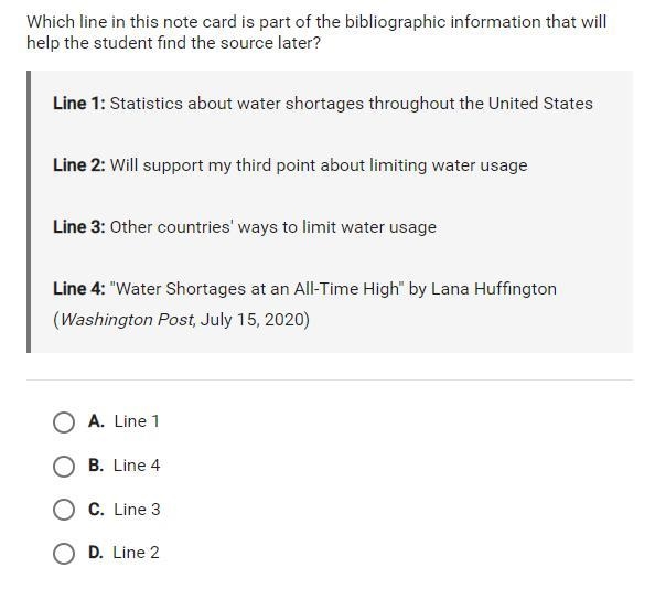 Which line in this note card is part of the bibliographic information that will help-example-1