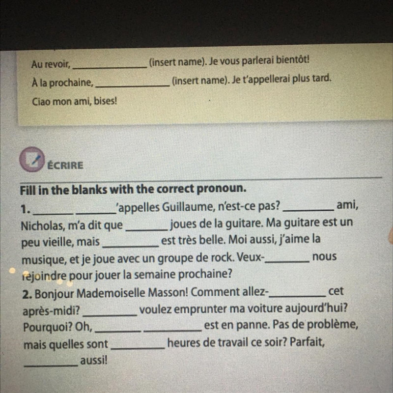 FRENCH PROS PLEASE HELP :) :)-example-1