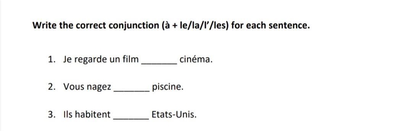 (French) write the correct puncutaton for each sentence-example-1