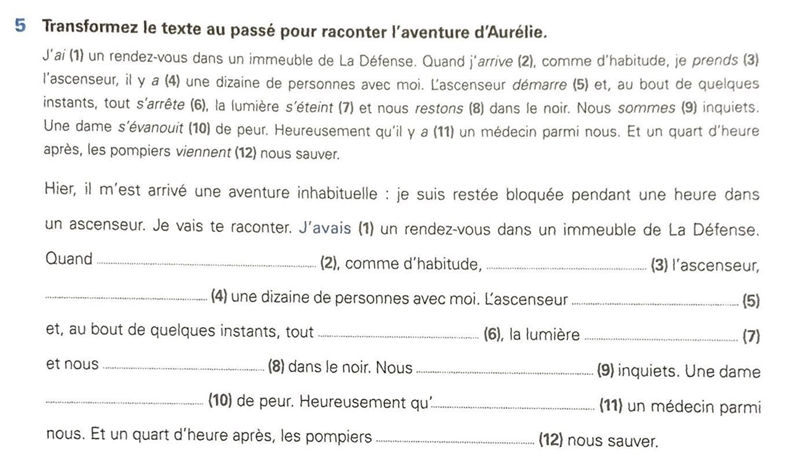 French grammar : Les temps du passé PLEASE HELPP-example-1