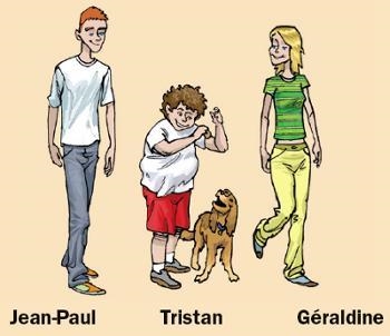 Comparaison: comparare these brothers and their sister. Make as many comparisons as-example-1