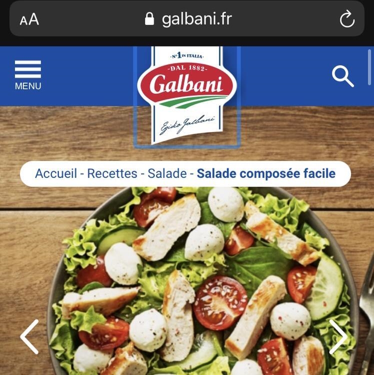 Research French salad recipes. Then, write a paragraph in French describing a salad-example-1