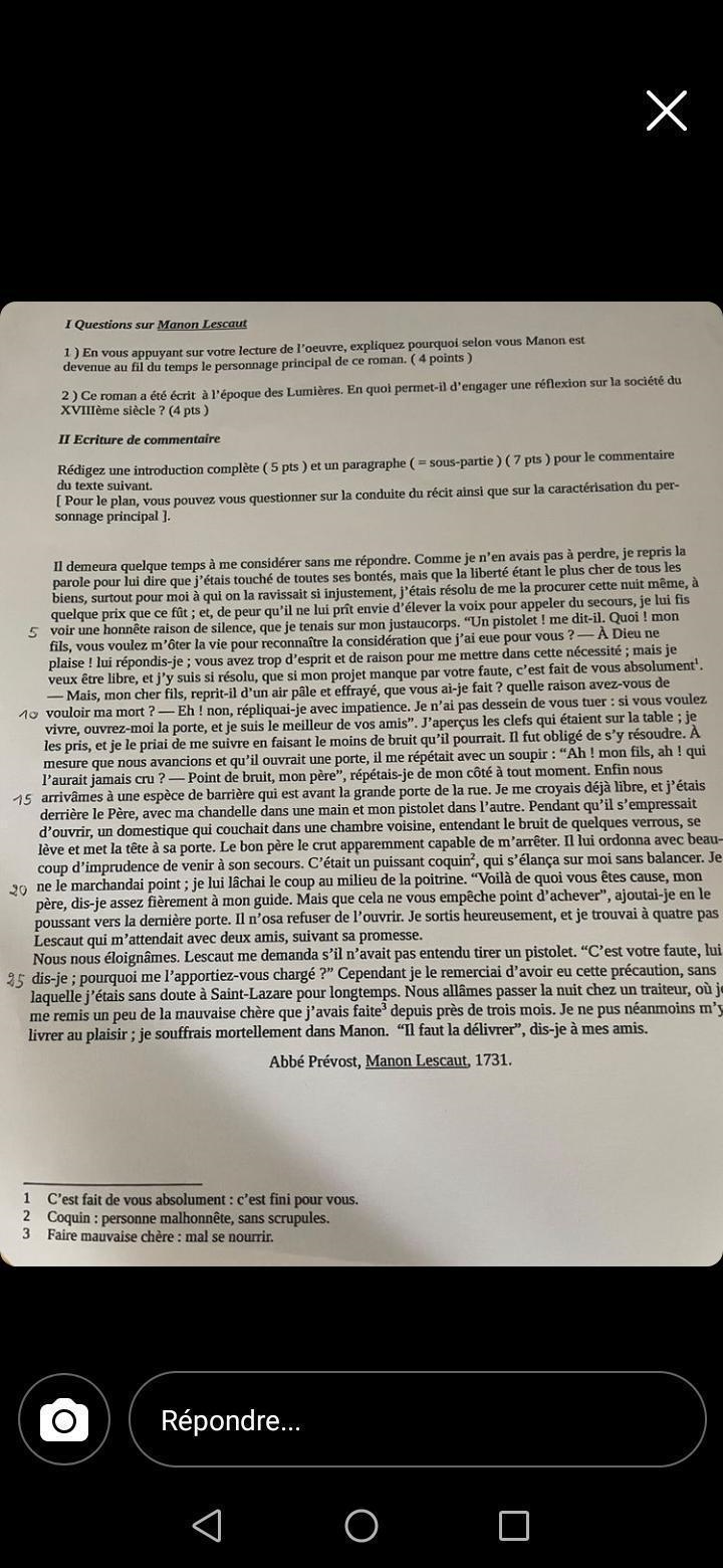 Bonjour j'ai besoin d'aide pour les idées et la rédaction des 2 premières questions-example-1