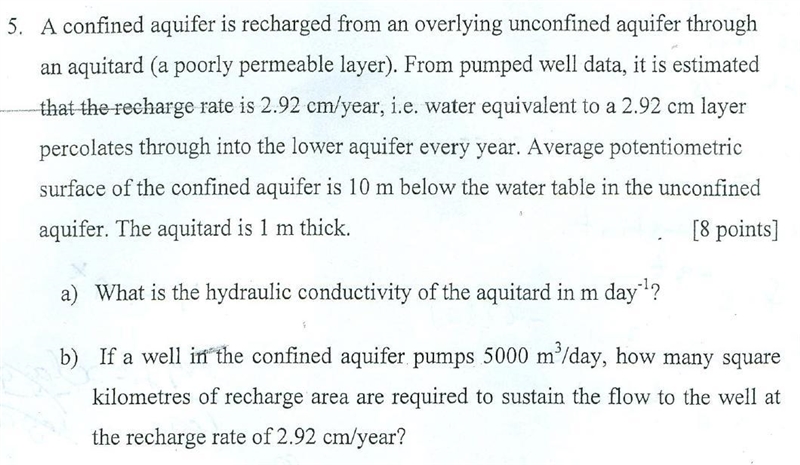 What is the hydraulic conductivity of an aquitard?-example-1