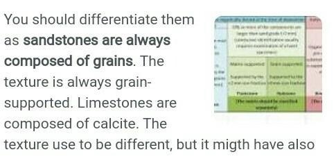 List the differences between limestone and mudstones landscapes.​-example-1