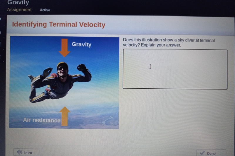 PLEASE IM TIMED HURRY! PLEASE NASWER THIS ASAP! Does this illustration show a skydiver-example-1