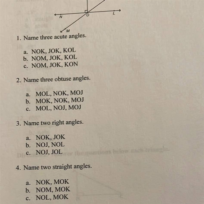 4. Name two straight angles.-example-1