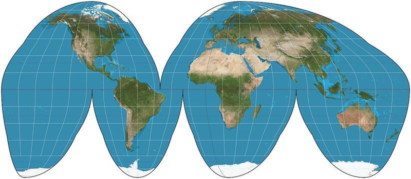 Why would a geographer use a Goode homolosine map? A. To analyze spatial relationships-example-1