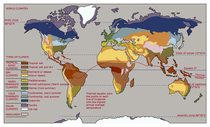 The type of map shown below showing the Earth and its different zones is called a-example-1