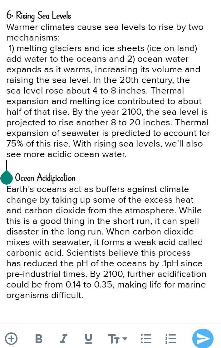 What are long term effects that global warming can have-example-3