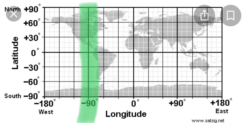 Does 90 W passes through Argentina?-example-1