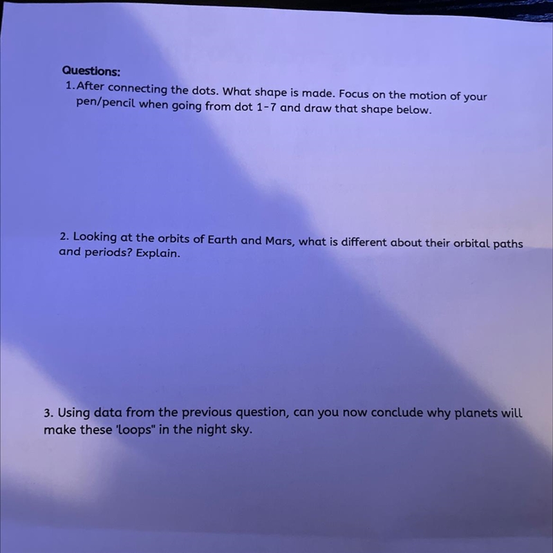 .After connecting the dots. What shape is made. Focus on the motion of your pen/pencil-example-1