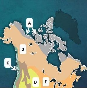 Look at the map above. What are the two largest climate regions in Canada? A. subarctic-example-1