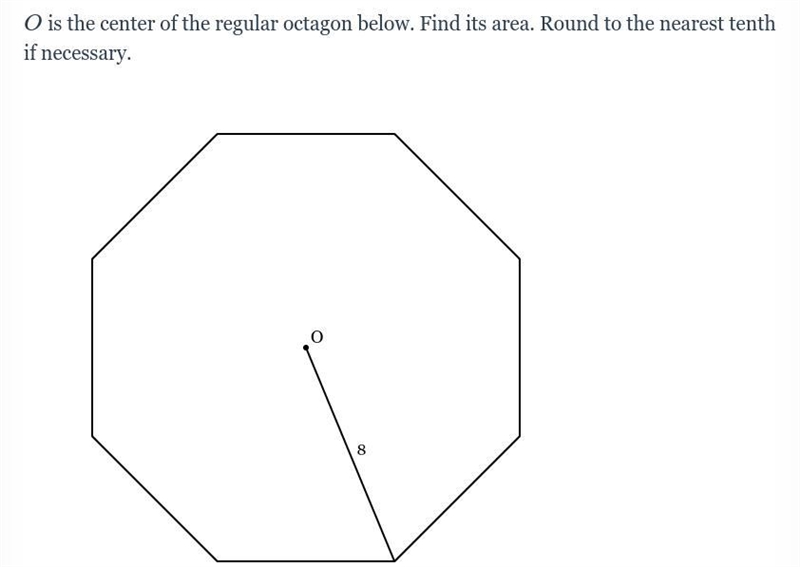 URGENT!! Find the area for the attached photo, then round it to the nearest 10ths-example-1