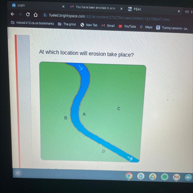 At which location will erosion take place?-example-1