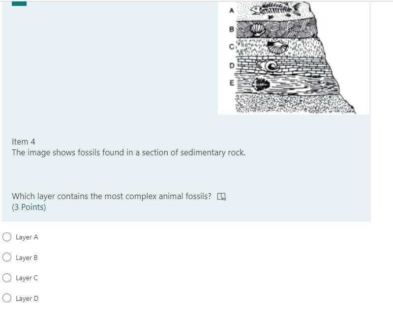 Which layer contains the most complex animal fossils?-example-1