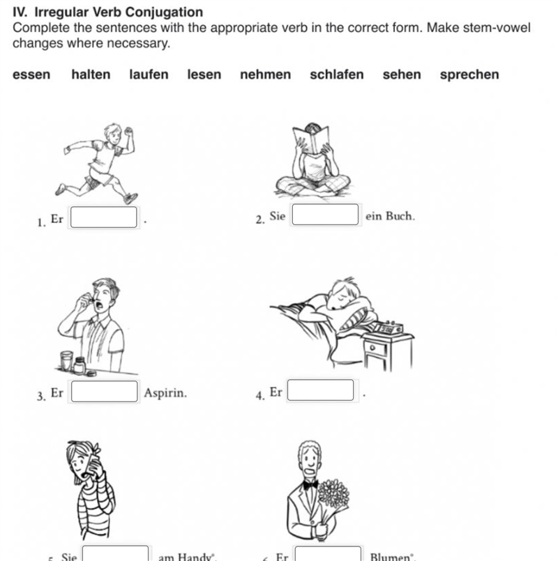 German grammar, practice-example-2