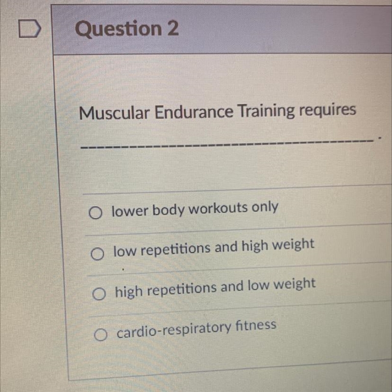 Muscular Endurance Training requires-example-1