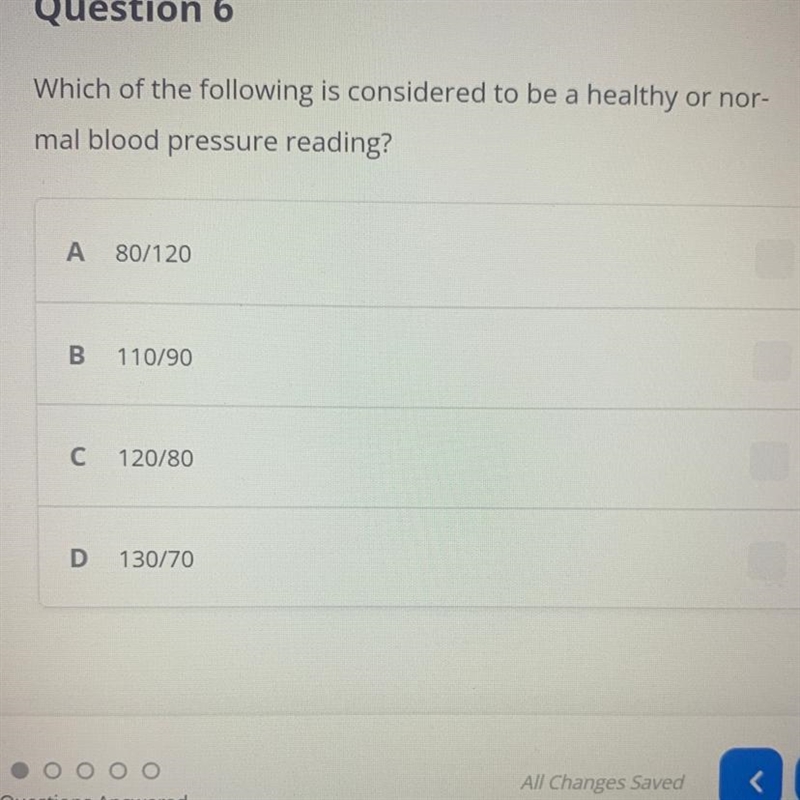 What is the heathy normal blood pressure? please help me-example-1