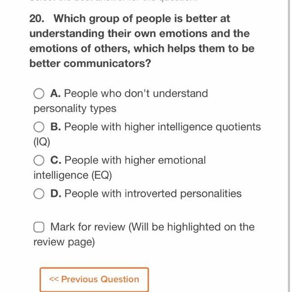 20. Which group of people is better at understanding their own emotions and the emotions-example-1