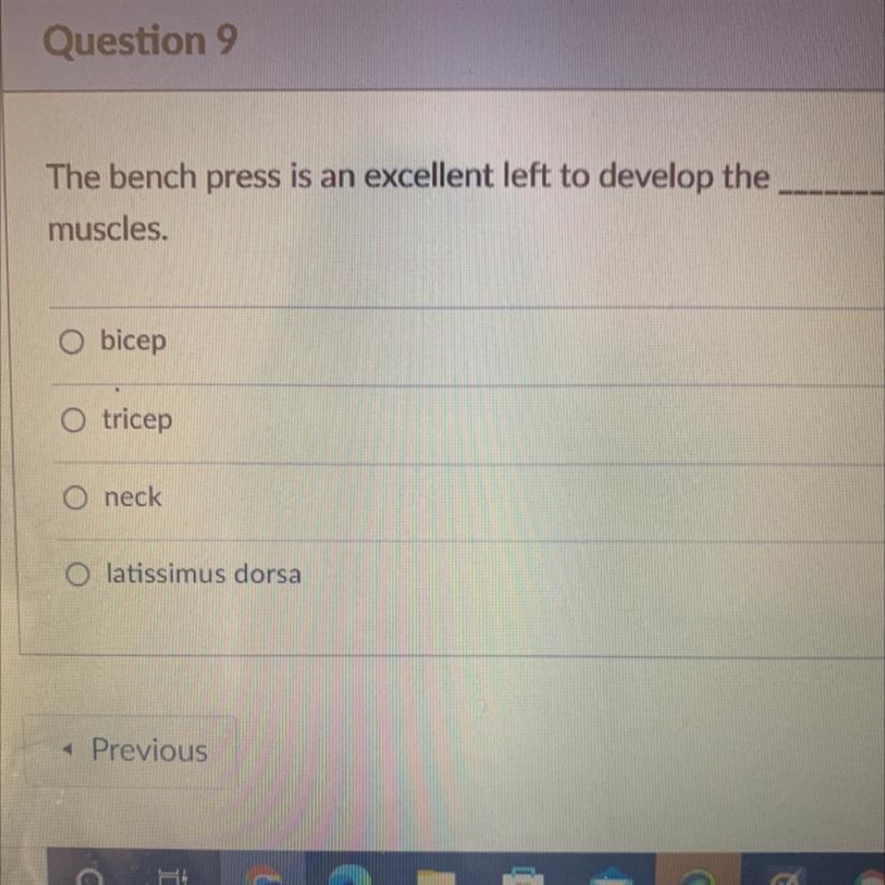 The bench press is an excellent left to develop the muscles.-example-1