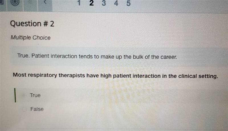 Most respiratory therapists have high patient interaction in the clinical setting-example-1