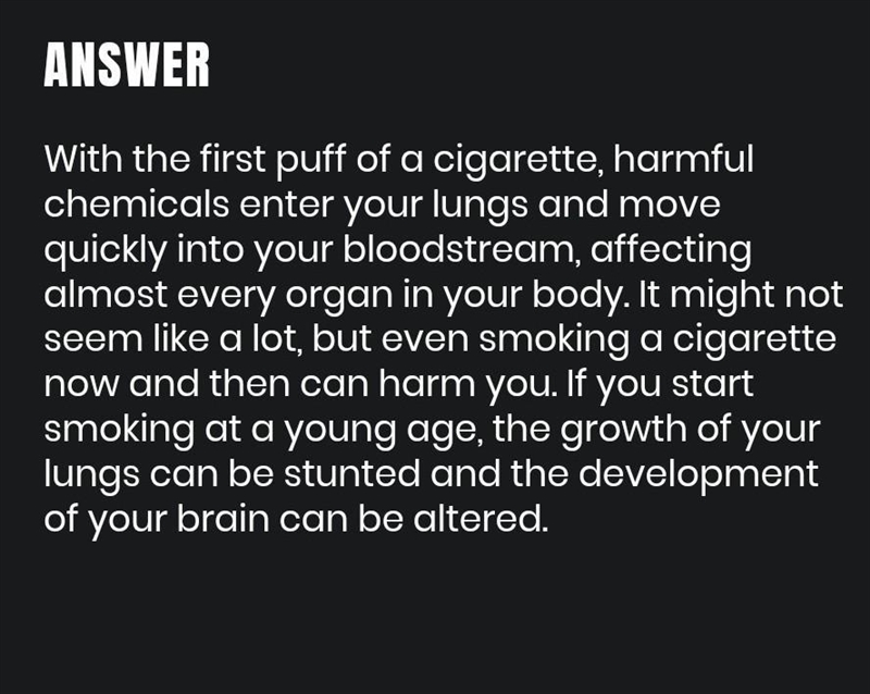 Negative social consequences of using the nicotine!-example-1