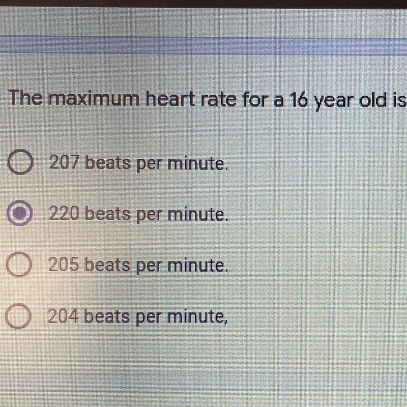 The maximum heart rate for a 16 year old is?-example-1