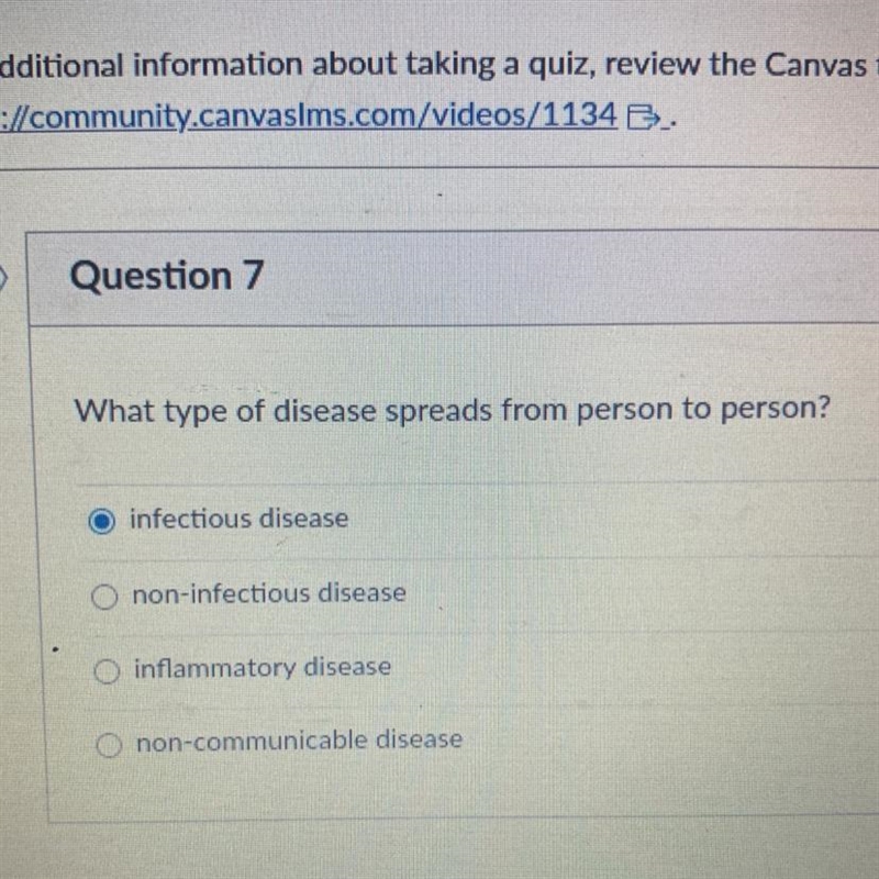 What type of disease spreads from person to person?-example-1