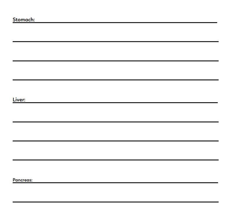 Describe the function of each organ you labeled.-example-1