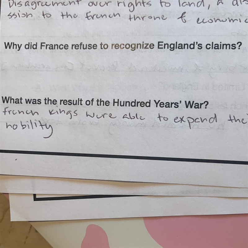 Why did France refuse to recognize England’s claims?-example-1