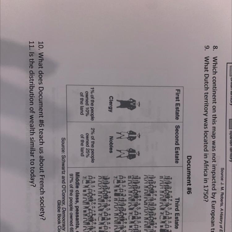 French society I need help on 10 and 11 please help-example-1