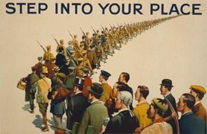 This poster was created by the government of Great Britain during World War I. What-example-1