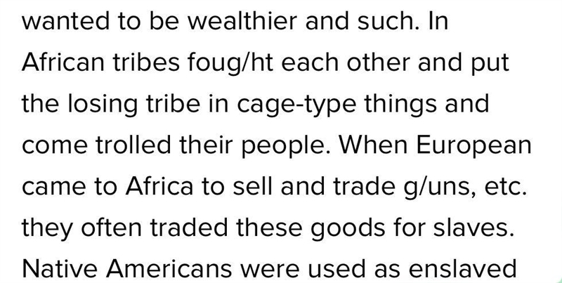 Write three paragraphs answering the following questions: 1. How and why did slavery-example-2