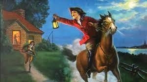 What did Paul Revere shout on his midnight ride in 1775?-example-1