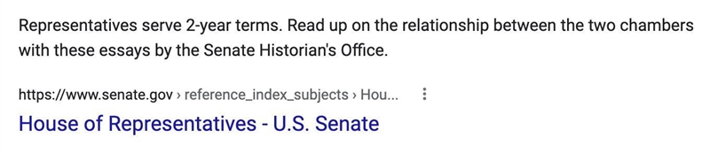 How many years are there in one term of office for a U.S. Representative? A.6 B.4 C-example-1