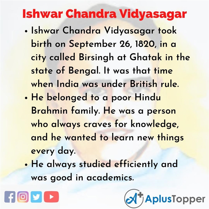 Write a short note on ishwar Chandra Vidyasagar? ( in write 7 points ) answer​-example-1