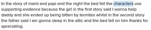 Read the prompt then type the asnwer in the box. "The Night the Bed Fell&quot-example-1