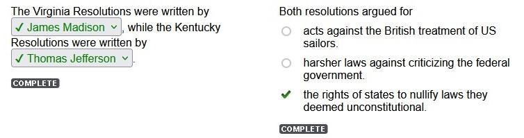 Both resolutions argued for acts against the British treatment of US sailors harsher-example-1