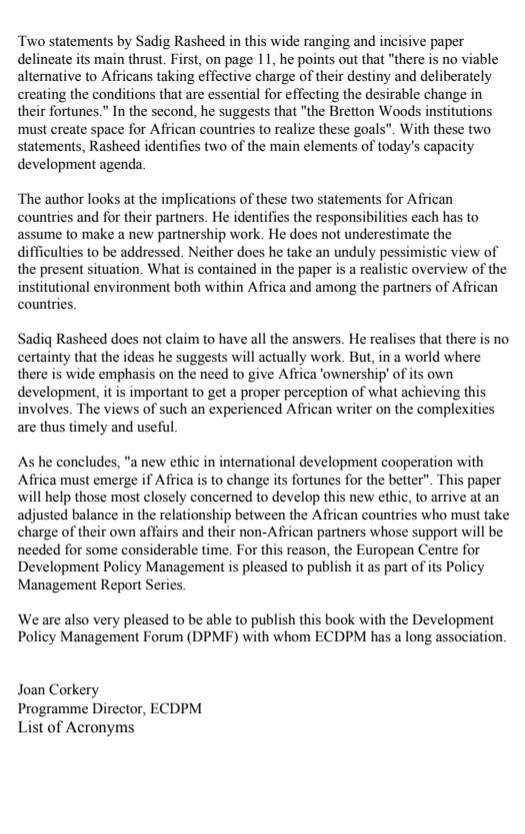 Ways Africa societies can devise to adopt and respond to global economic and political-example-4