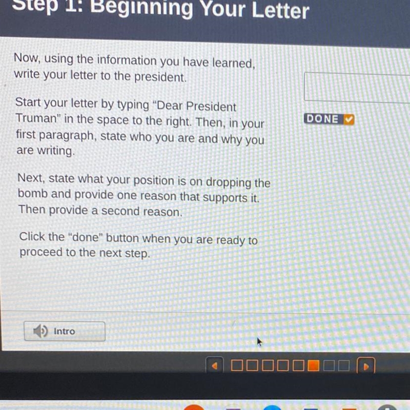 Now, using the information you have learned, write your letter to the president. Start-example-1