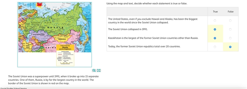 The United States, even if you exclude Hawaii and Alaska, has been the biggest country-example-1