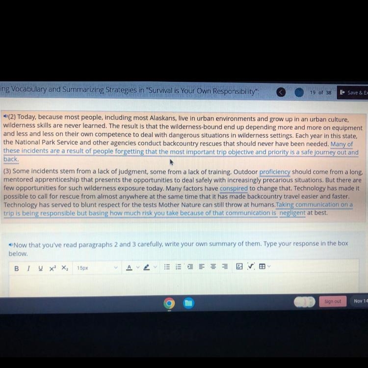 now that you’ve read paragraphs 2 and 3 carefully? write your own summary of them-example-1