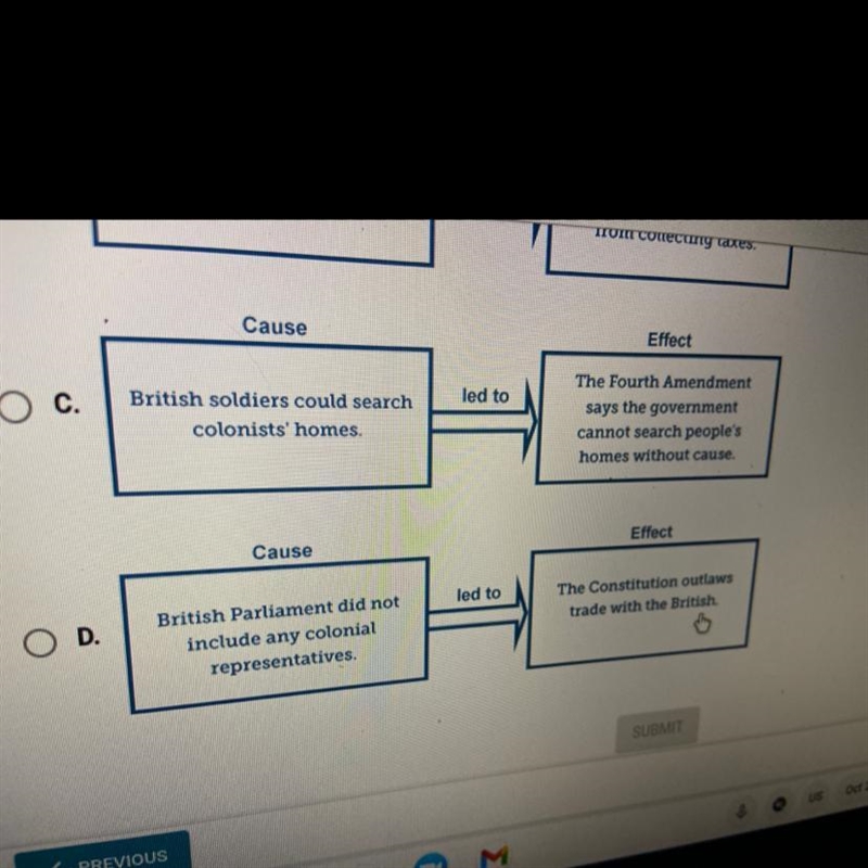 Question 2 of 5 Which diagram best shows how the actions of the British government-example-1