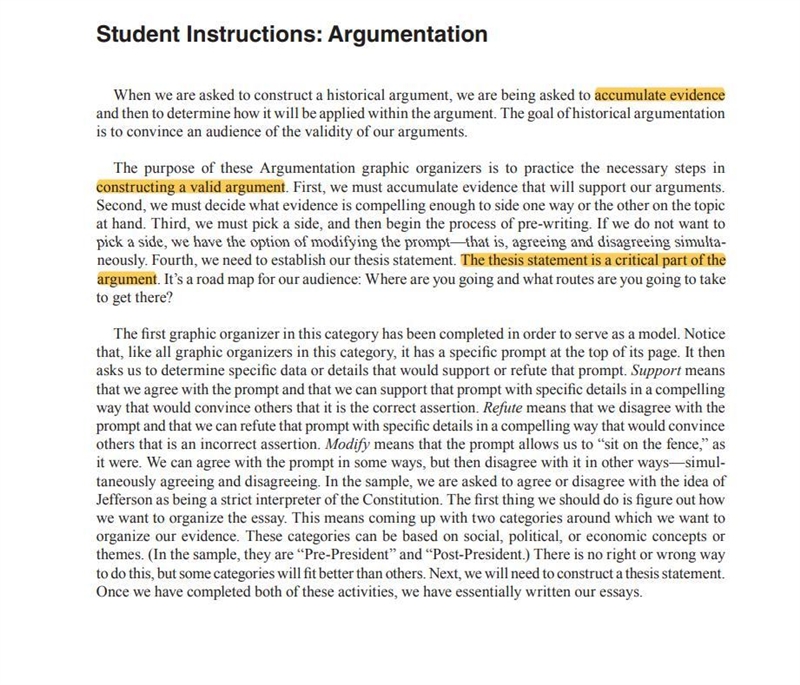 Please help!!!!! You start with a thesis. Then, on the left side, you'll put arguments-example-1