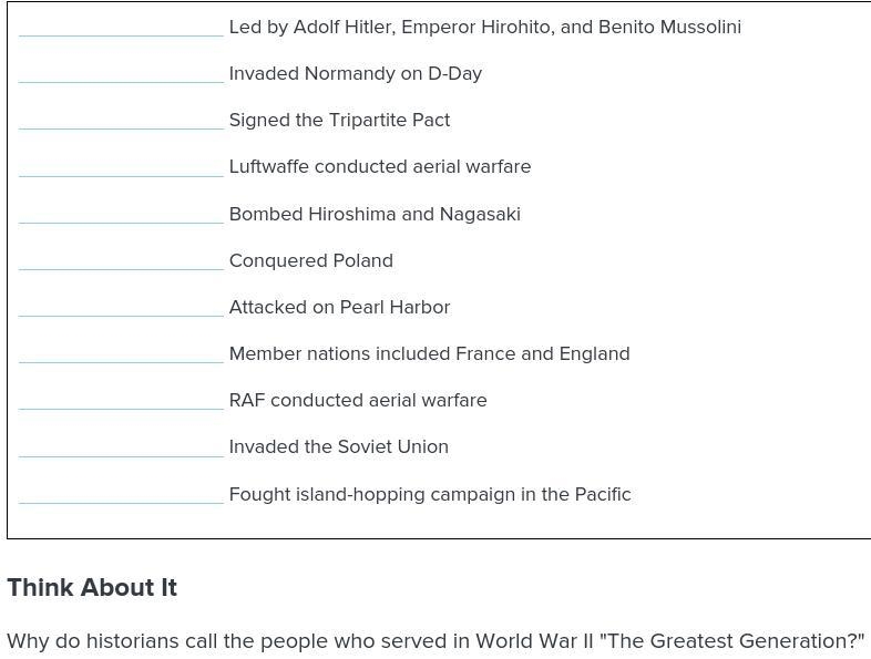 PLS HELP WITH THIS BRAINPOP WORKSHEET JUST 2 QUESTIONS Write "Allies" or-example-1