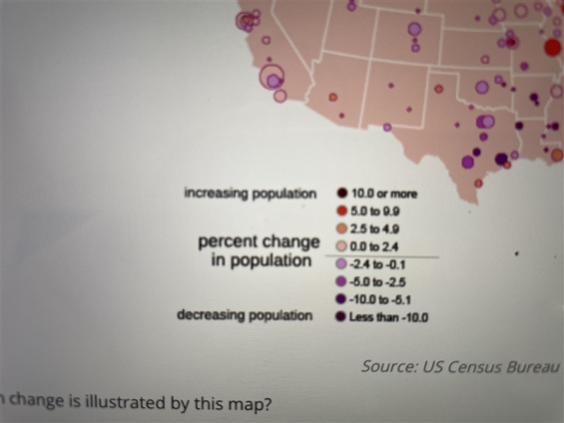 What population change is illustrated by this map O A. the migration of African Americans-example-1